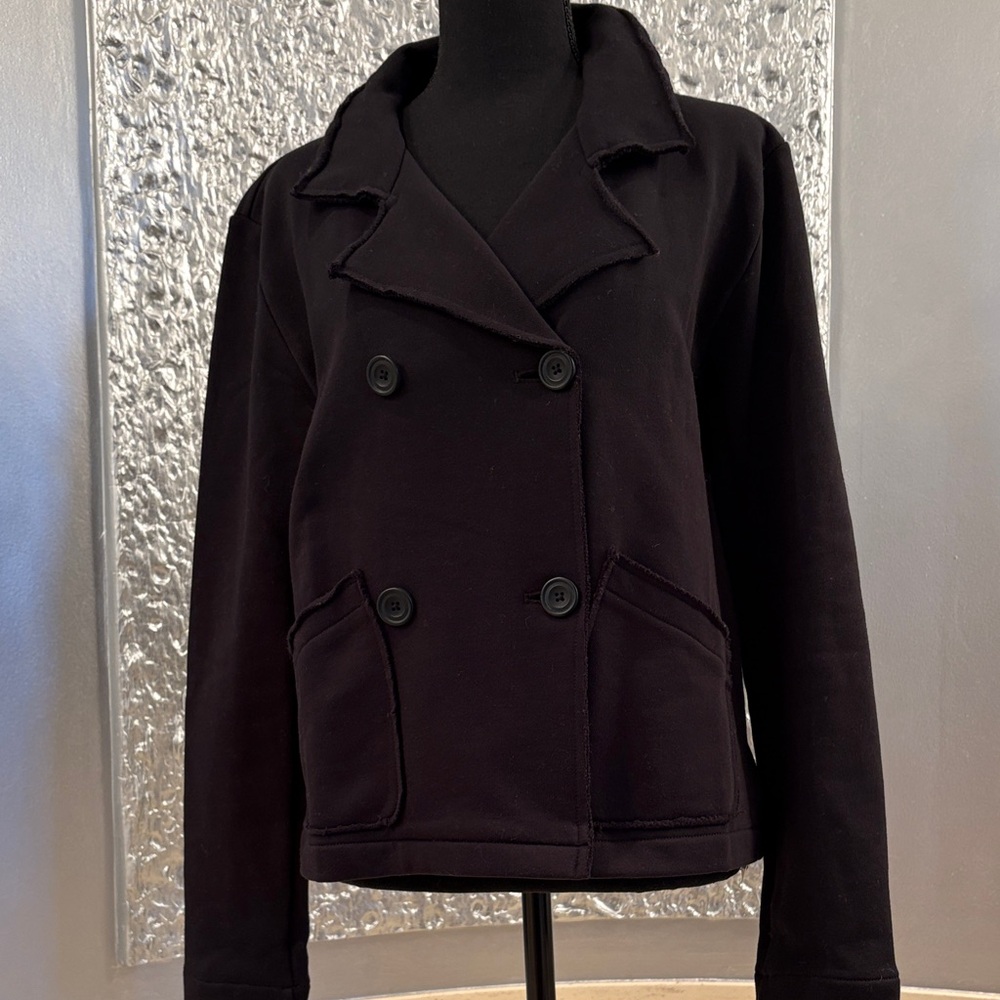 NWT Splendid Women's Dark Double-Breasted Pea Coat, size S